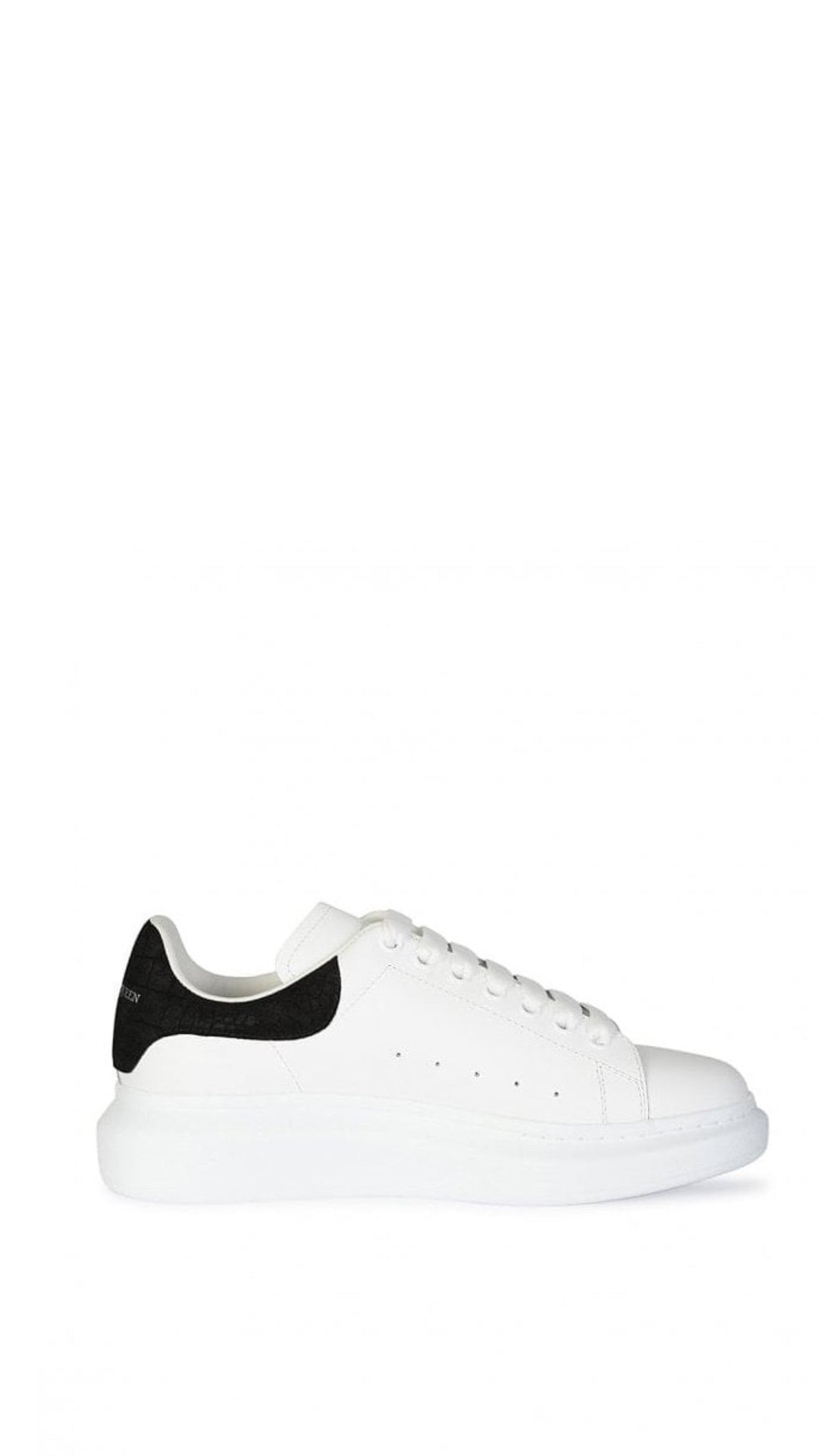 ALEXANDER MCQUEEN croco black suede