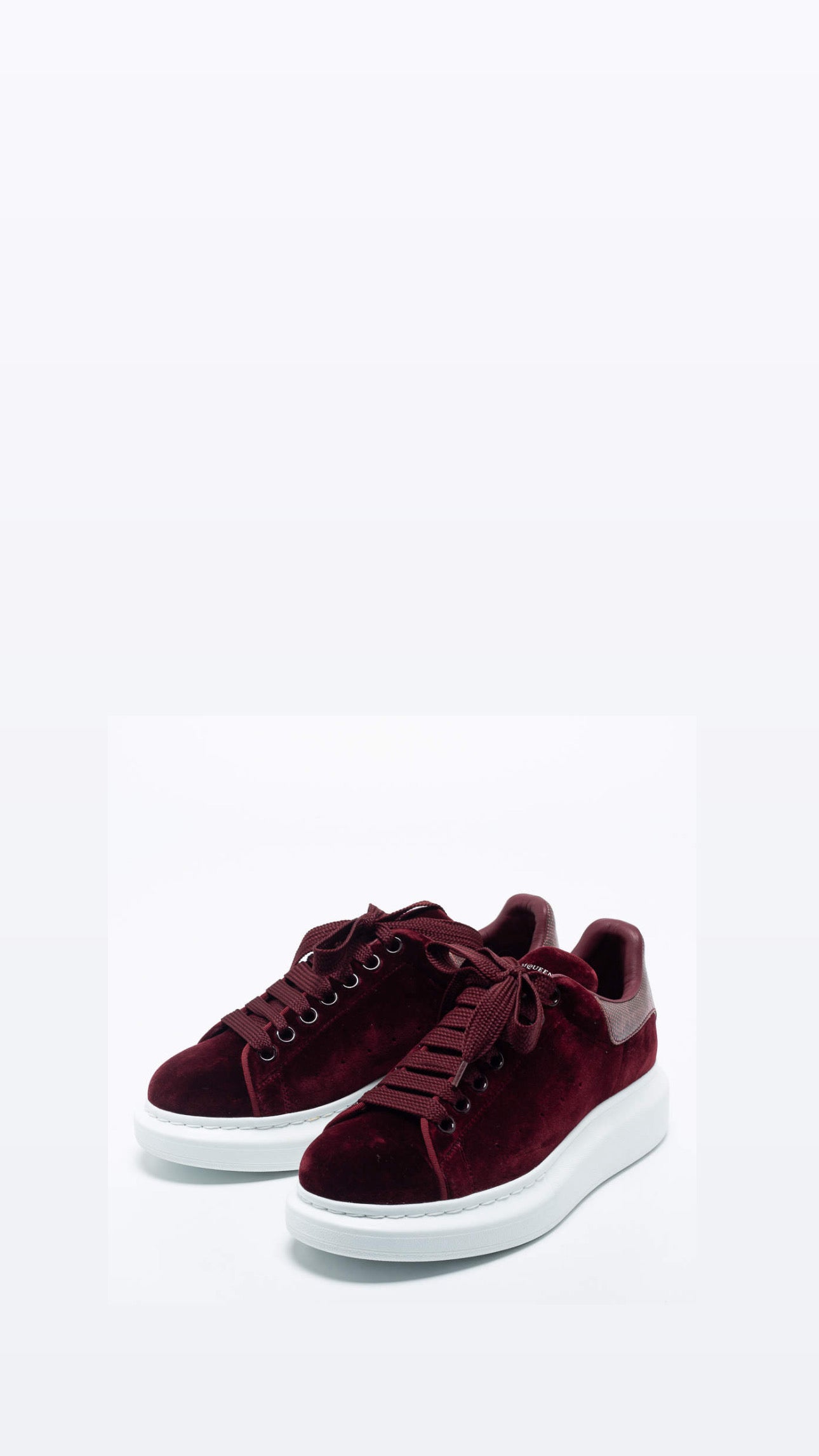 ALEXANDER MCQUEEN red velvet