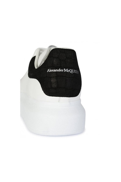 ALEXANDER MCQUEEN croco black suede
