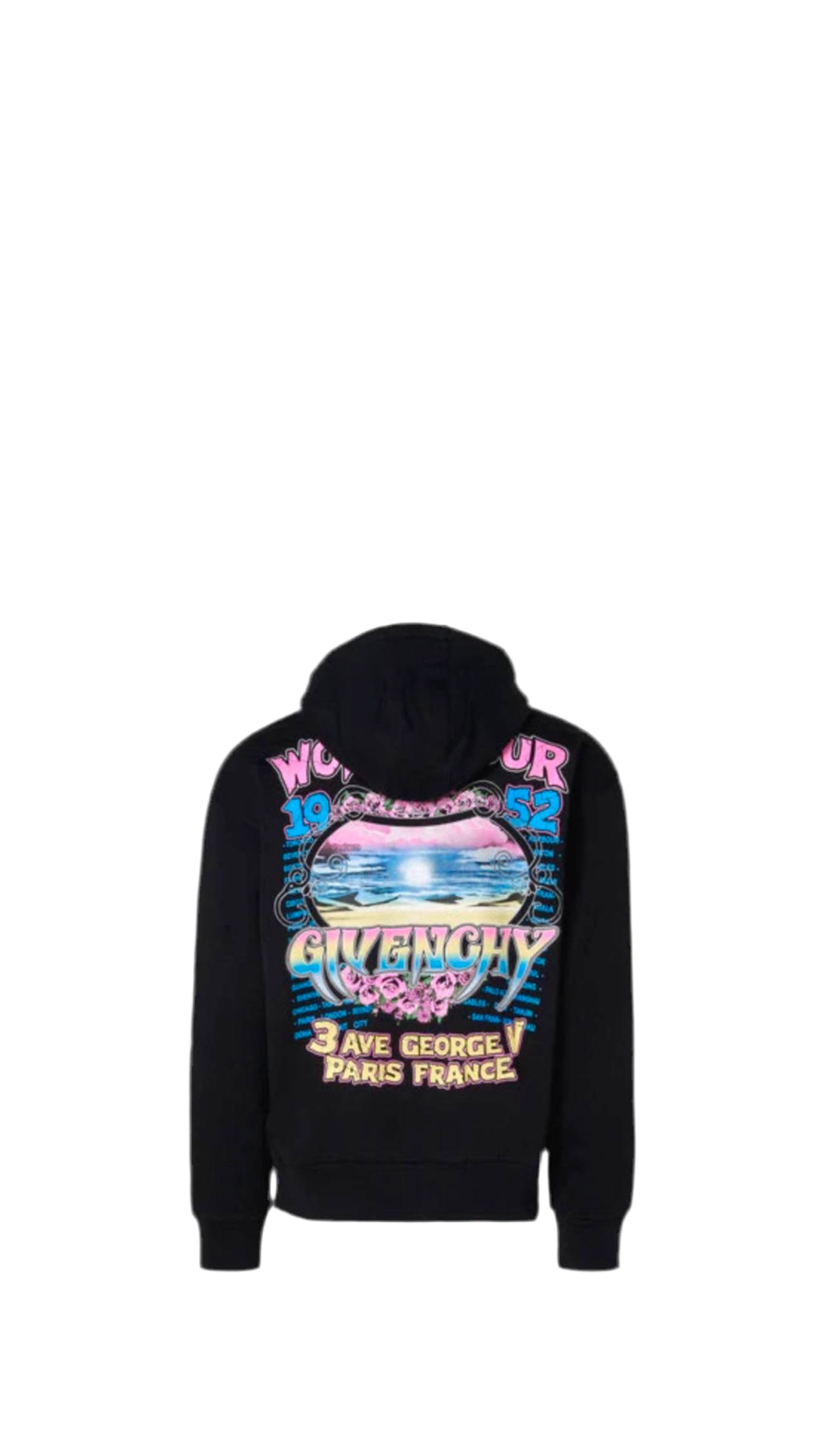 GIVENCHY ZIP PRINTED HOODIE