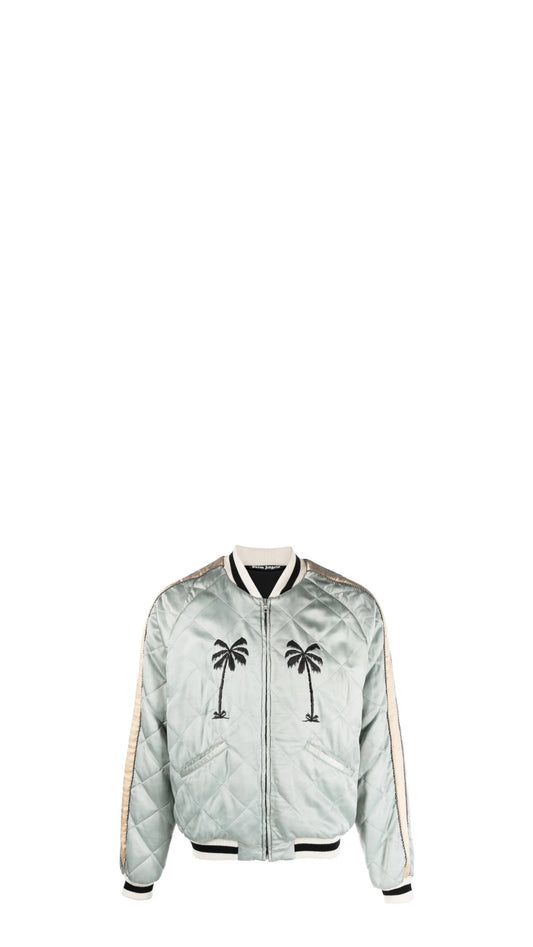 PALM ANGELS embroidered motif jacket